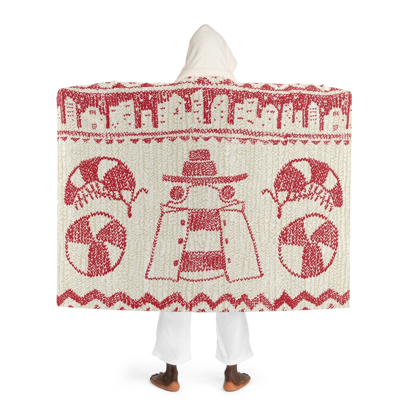 Bah HumBug Hooded Fleece Blanket