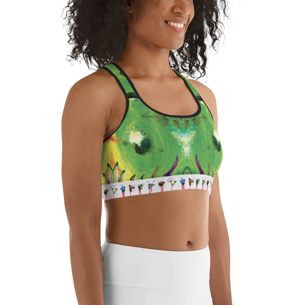 'Eyes on You' Sports Bra