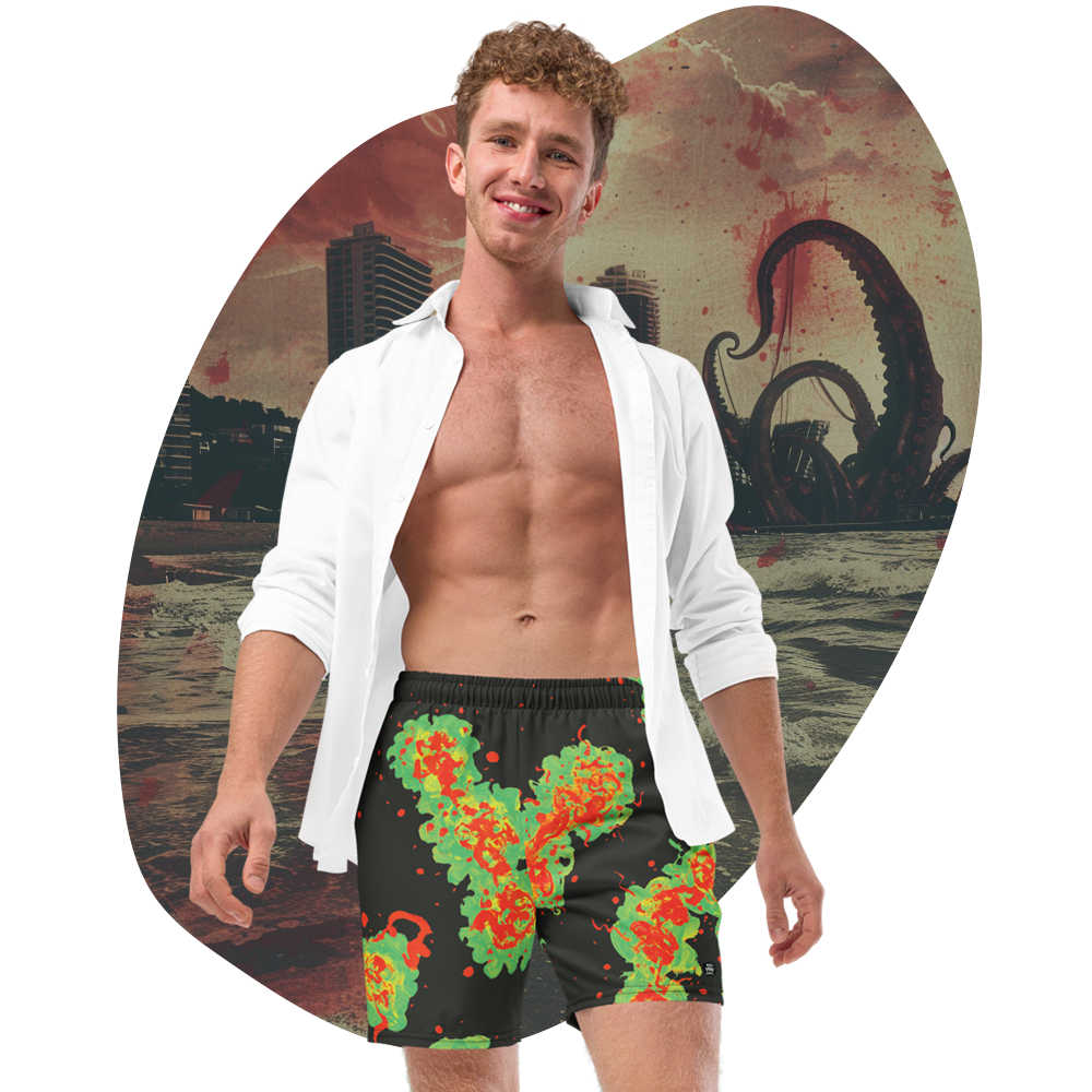 men's trunks on model