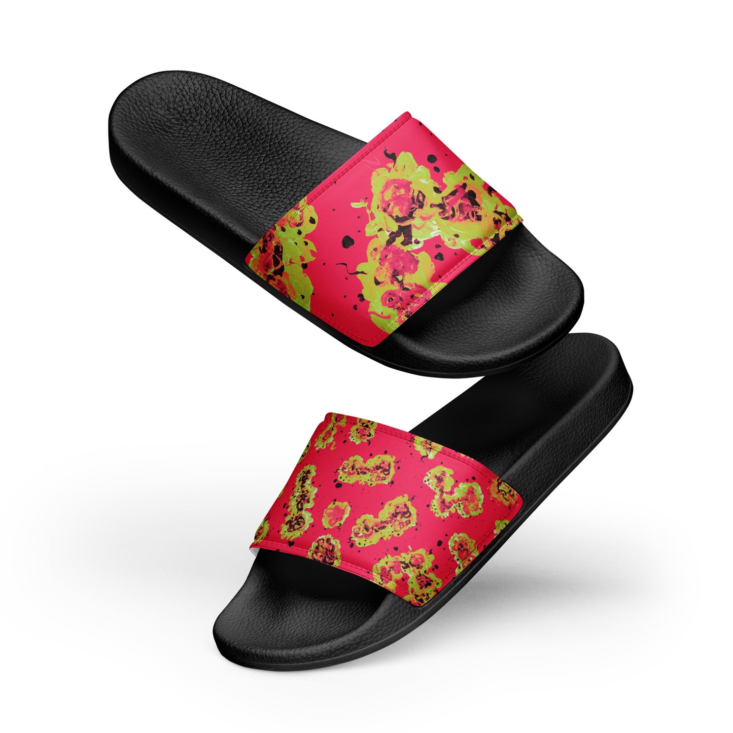 unisex slides - white background