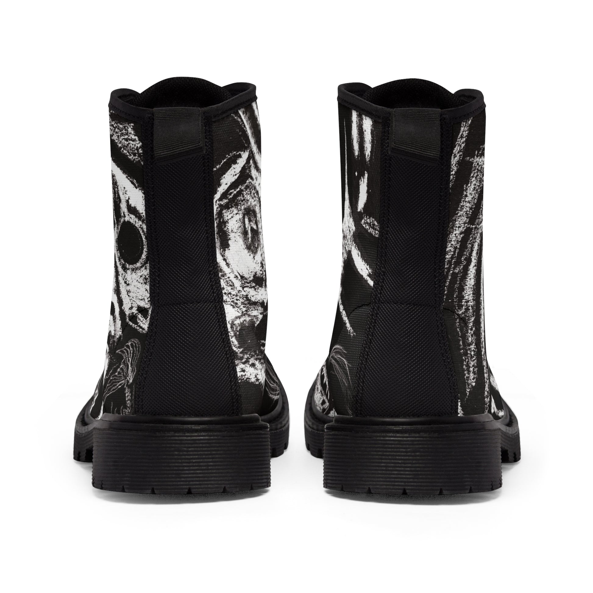 black boots backview