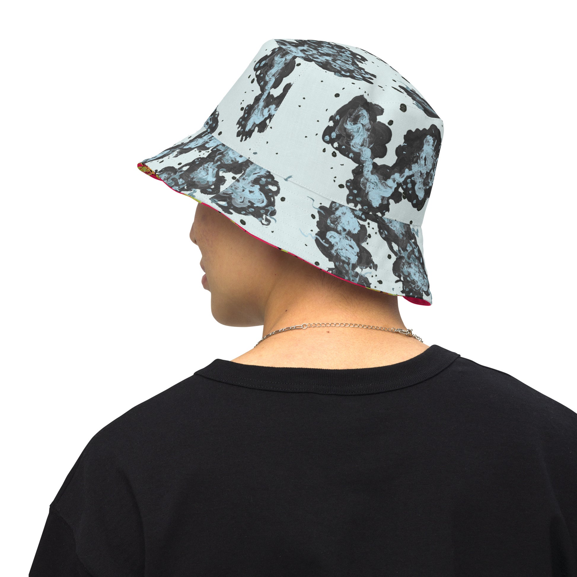 Reversible bucket hat - back side view