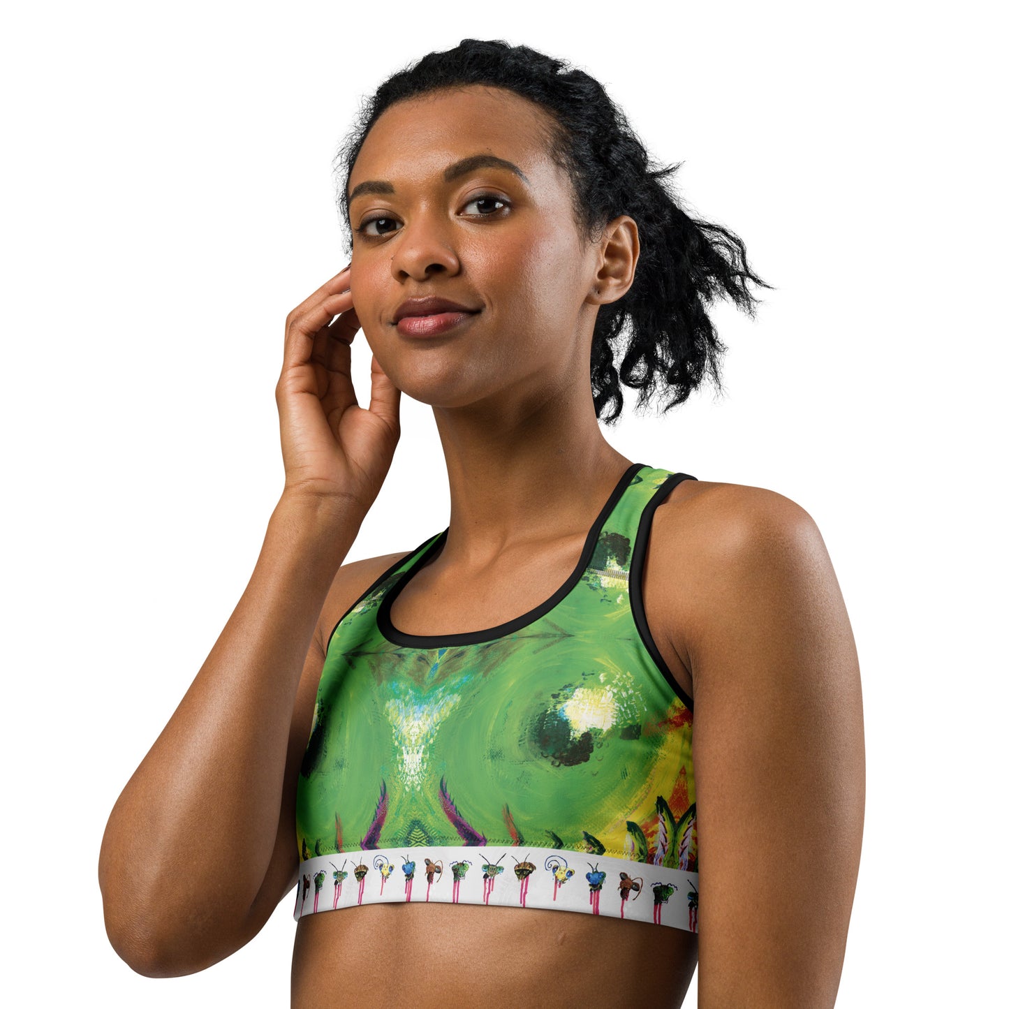 'Eyes on You' Sports Bra