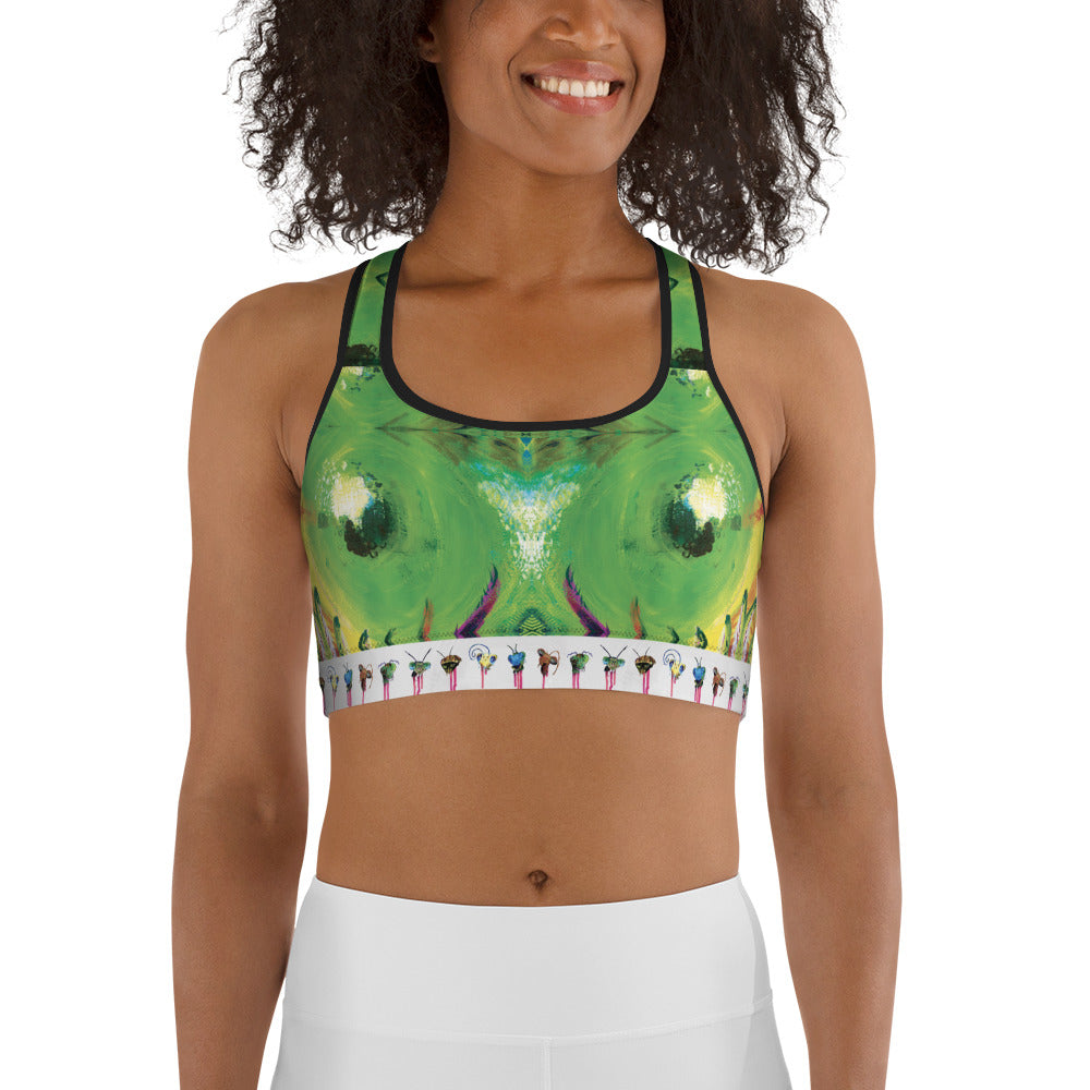 'Eyes on You' Sports Bra