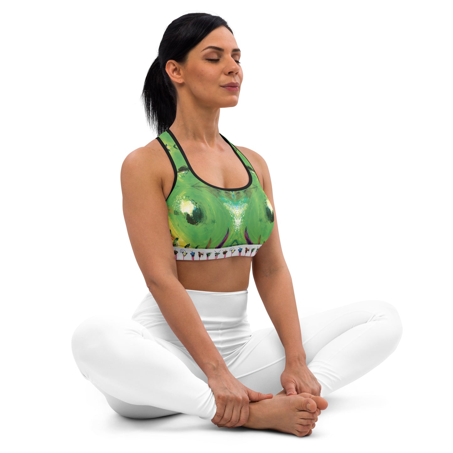 'Eyes on You' Sports Bra