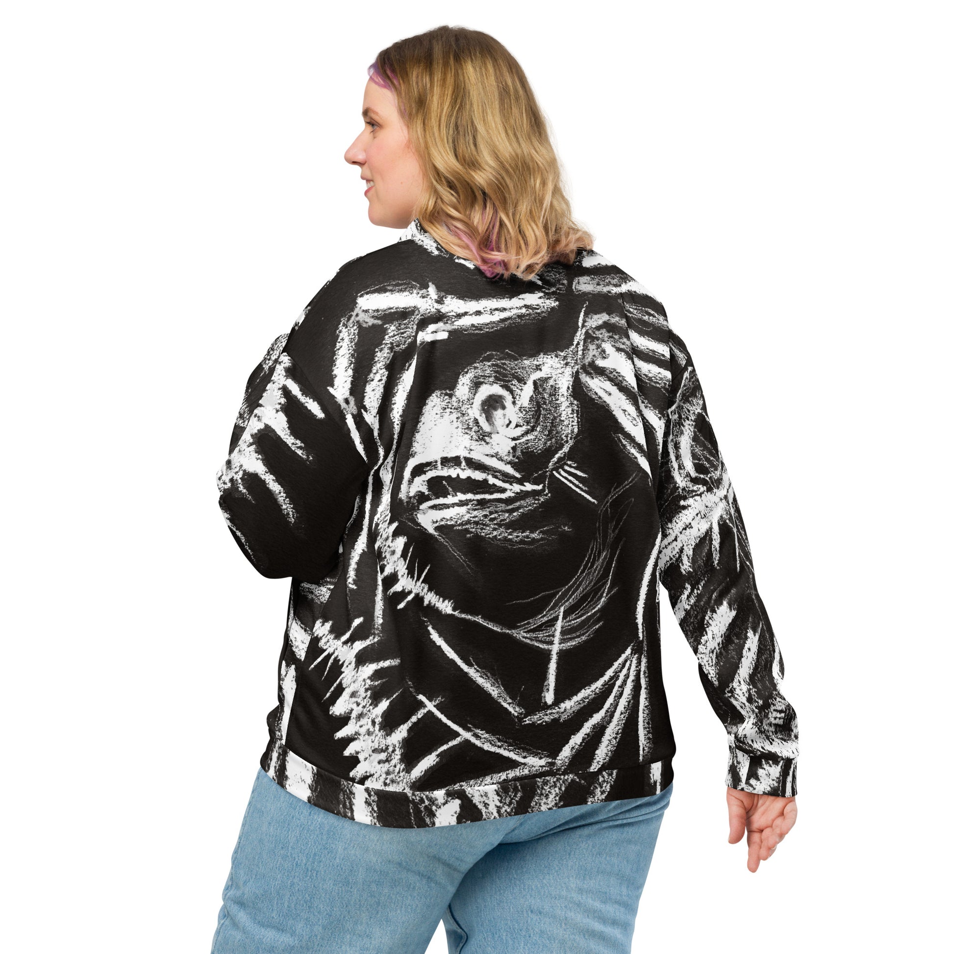 Bomber Jacket on female model
