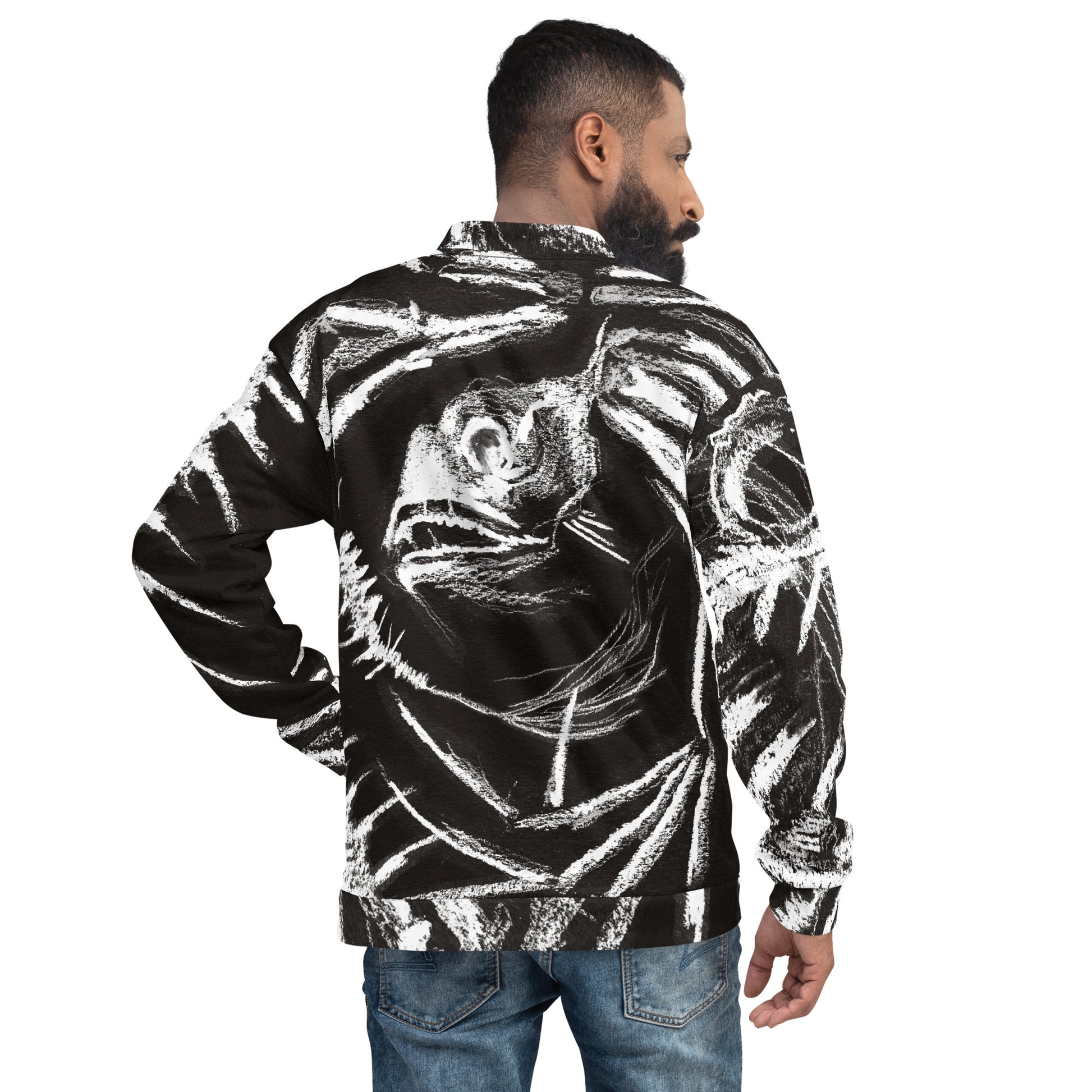 Bomber-Jacket on male model