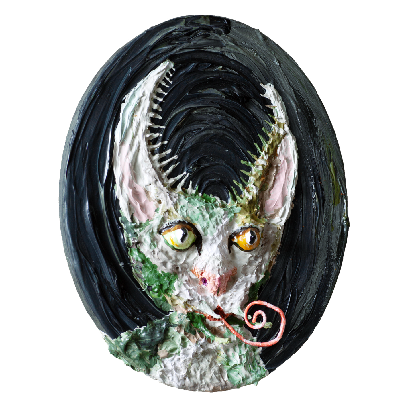 Moth with Gold and Green Eye