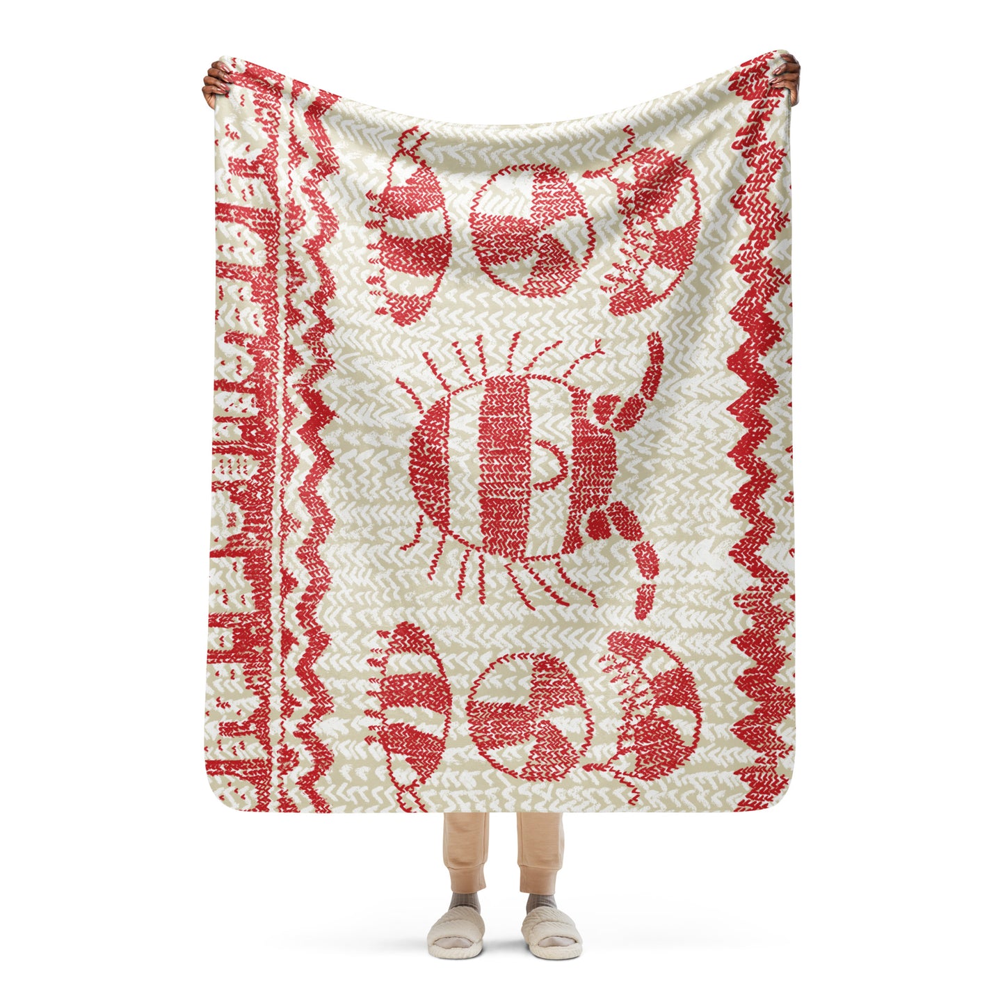 Bah HumBug Sherpa Blanket