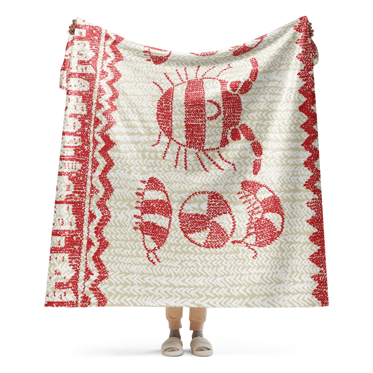 Bah HumBug Sherpa Blanket