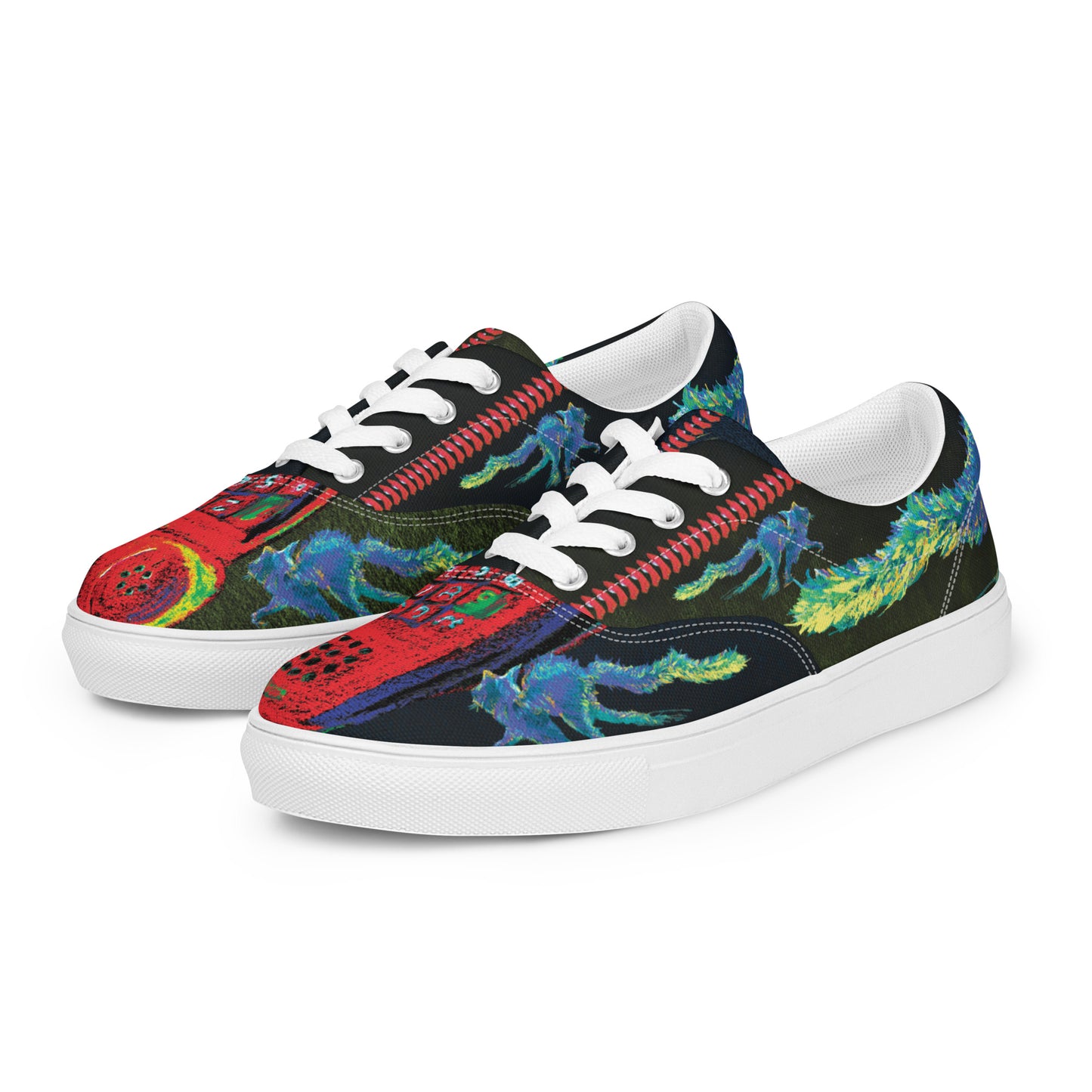 womens canvas sneakers front view