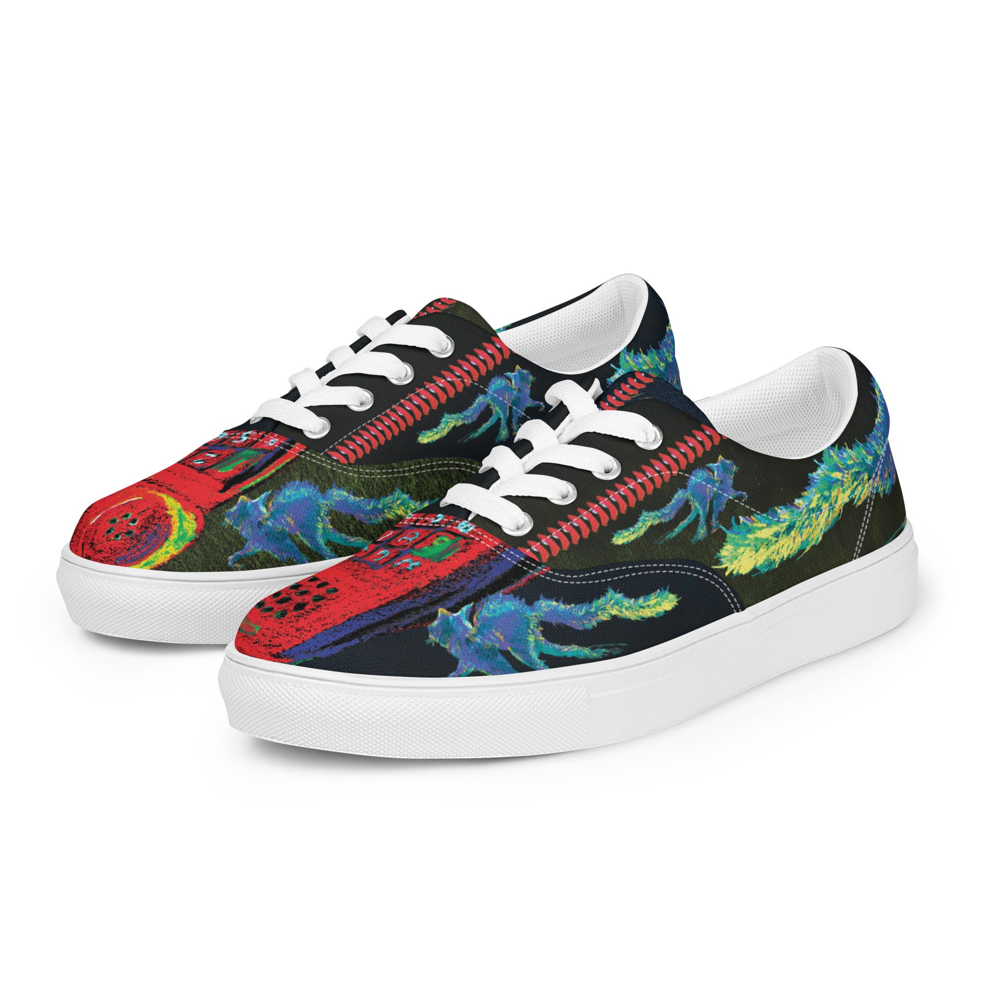 womens canvas sneakers front view