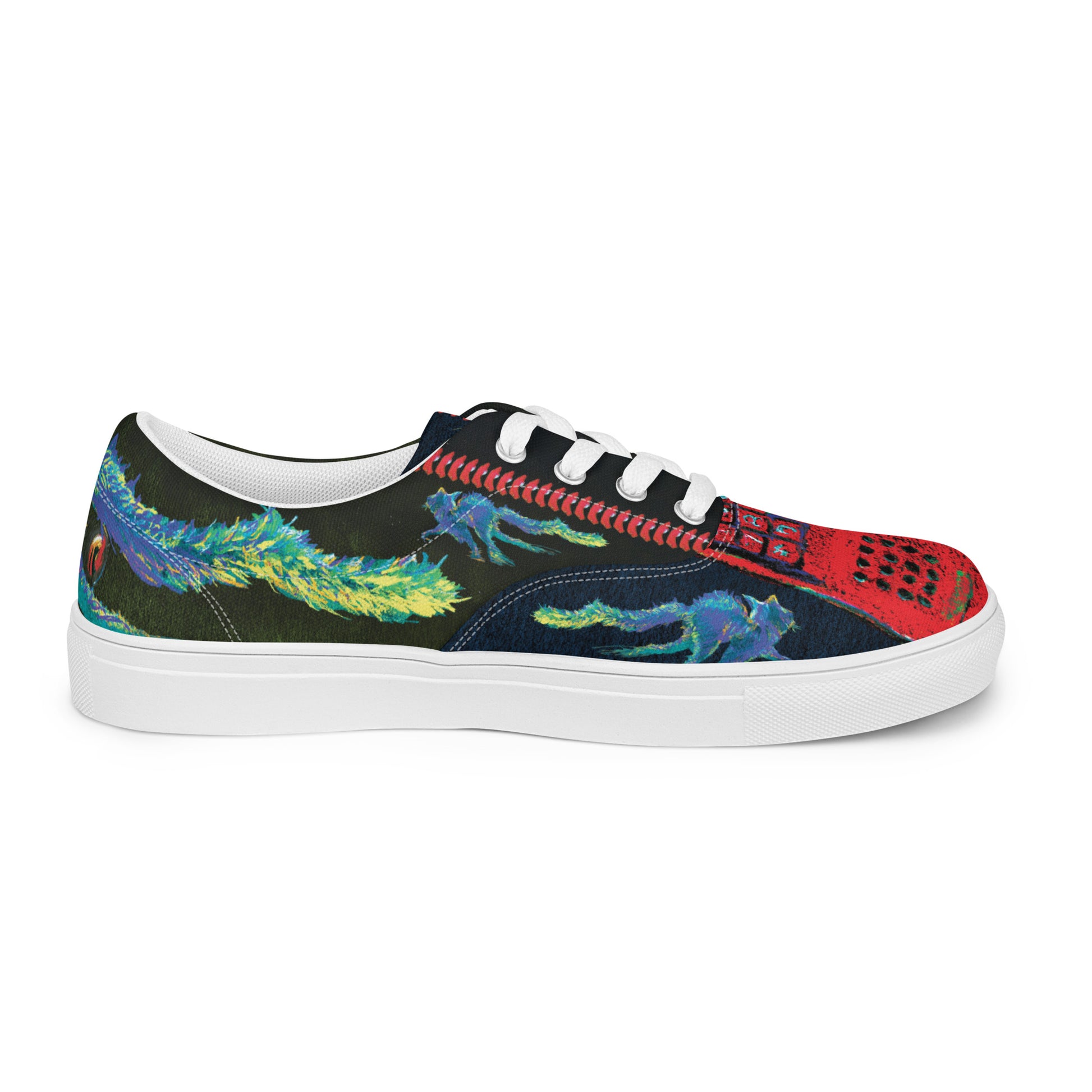 womens canvas sneakers outer view