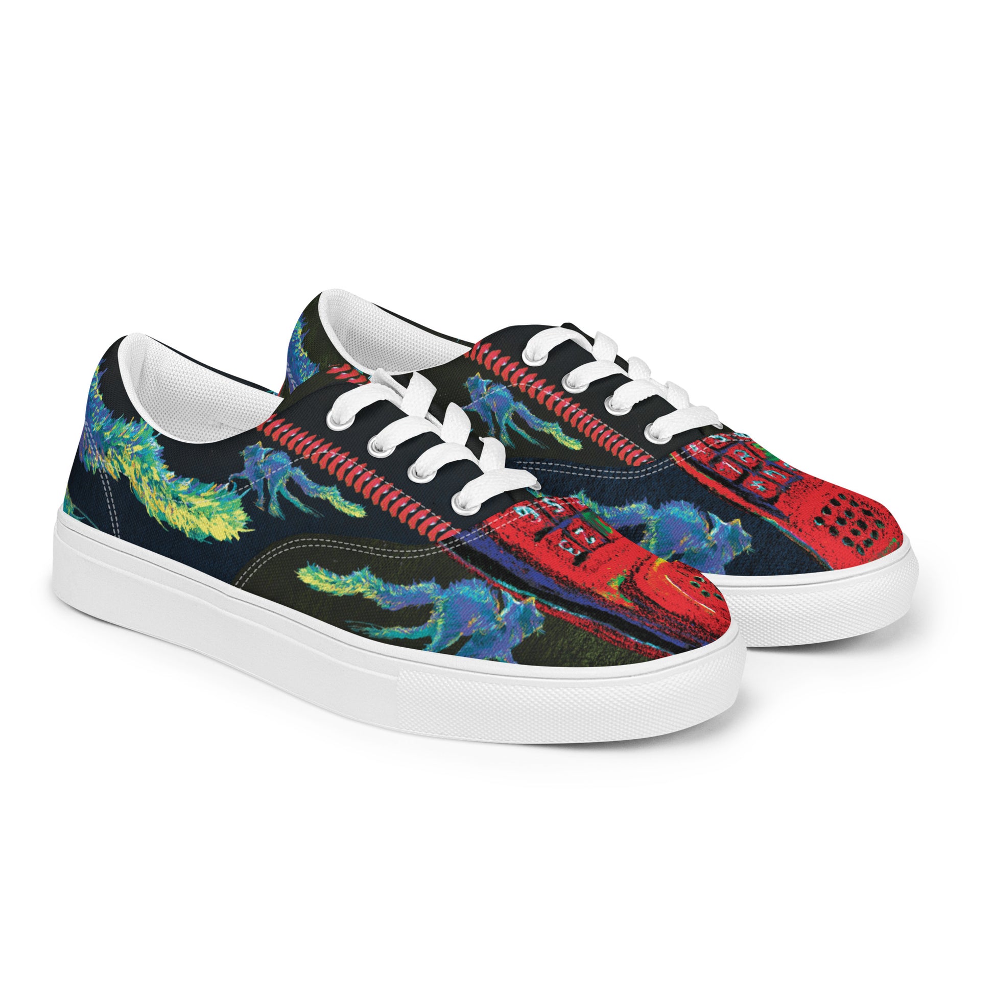 womens canvas sneakers side angle