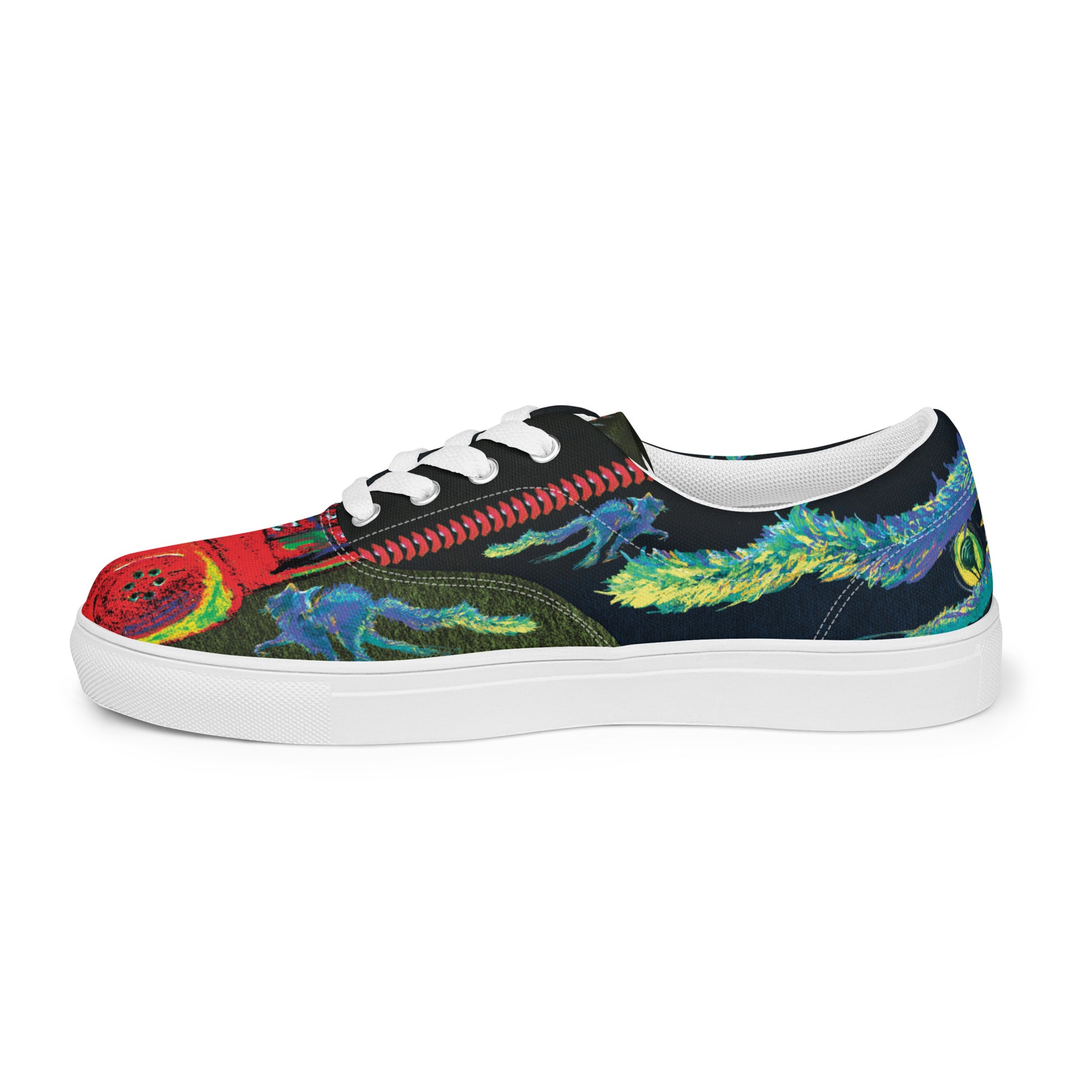 womens canvas sneakers side view